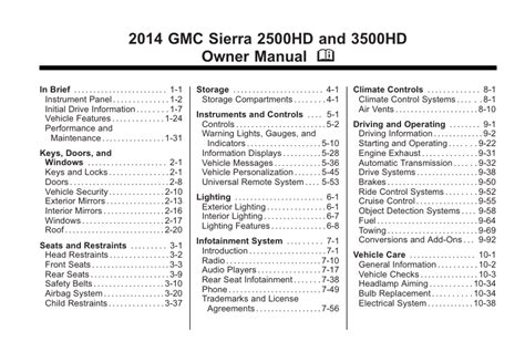 Download 2014 Gmc Sierra 1500 Owners Manual 