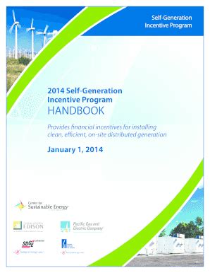 Read Online 2014 Self Generation Incentive Program Handbook 43 Pdf 