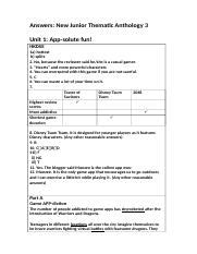 2015 2016 Ta Bk 3 Ans Answers New Junior Thematic