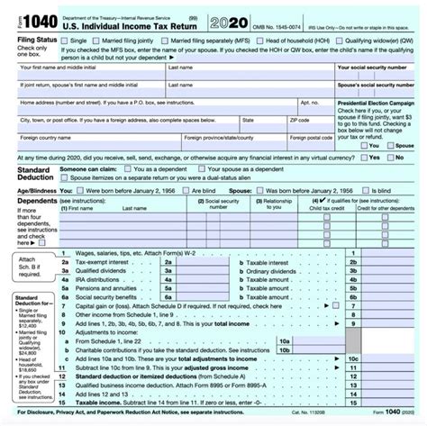 2015 2020 Form IRS Instruction 1040 Line 44 Fill Online 1040 Form