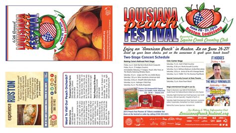 2015 Louisiana Peach Festival Schedule by RustonChamber - Issuu