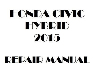 2015 honda civic hybrid service manual download. - Honda cr motocross bikes 86 07 owners workshop manual.