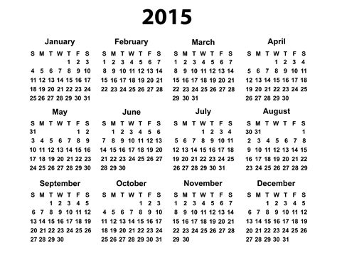 2015 Ka Calendar