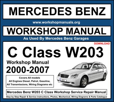 2015 mercedes benz c class w203 service manual. - Ford c max 2 0 repair manual.