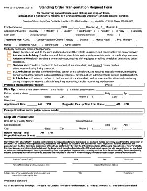 2015 transportation form online. .  ...