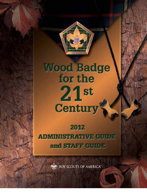 2015 wood badge administrative guide and syllabus. - Nómina de los centros de documentación para la educación..