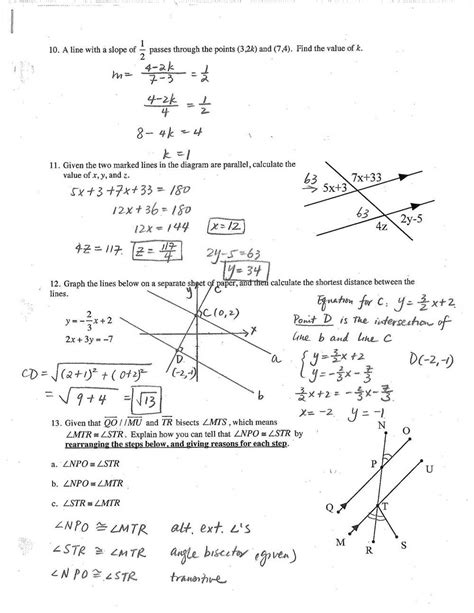 Download 2015 2016 Geometry A Review Answers 