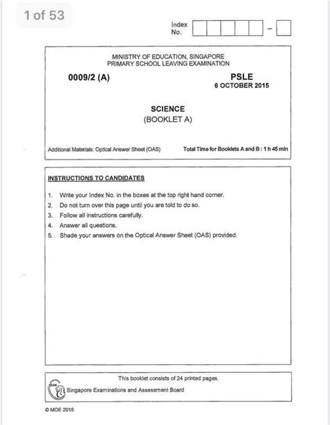 Read Online 2015 Psle English Paper Practice 