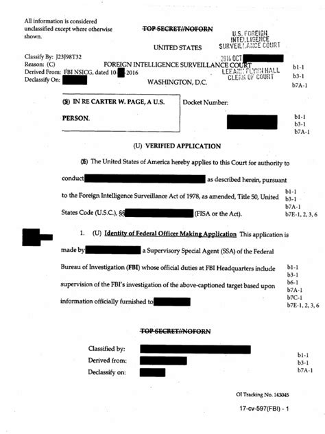 2016 FISA Application on Carter Page