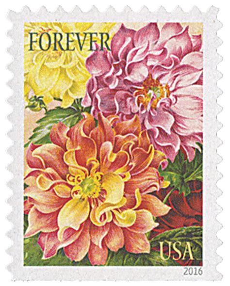 2016 First-Class Forever Stamp - Botanical Art - Mystic …