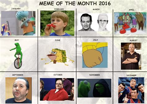 2016 Meme Calendar