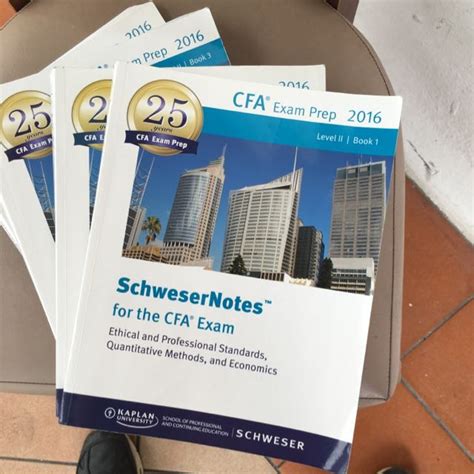 2016 Cfa Level 2 Schweser Notes 3 Practice Exams With Answers Quicksheet