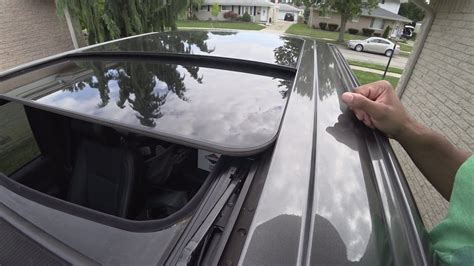 2016 f150 sunroof reset. Get a little cup of water with a squirt of dish soap and vinegar and a clean rag. Open the moonroof and wipe all the edges that come together, mainly the rear edge of the panel that moves, and front of the stationary panel. Then get a bit of silicone or lithium grease and wipe those edges with it. 