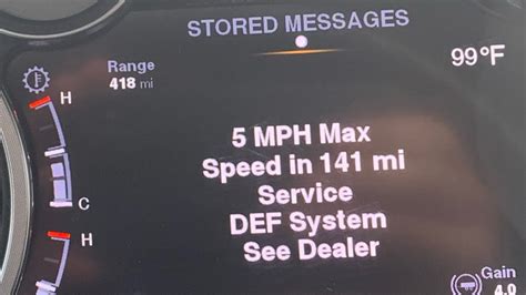 2015 ram 2500 diesel, 108k miles.. got a message DEF Service Se
