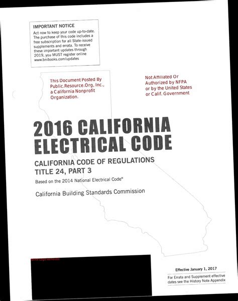 Download 2016 California Electrical Code Cec Changes 