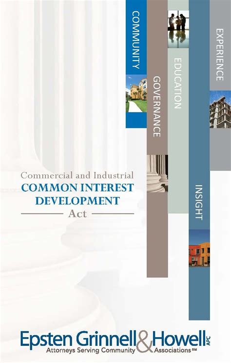 2017 Commercial Industrial Common Interest Development Act