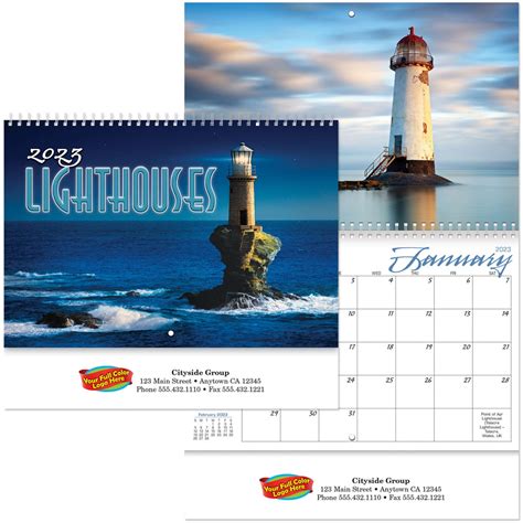 2017 Lighthouse Calendar 12 X 12 Wall Calendar 210 Free Reminder Stickers