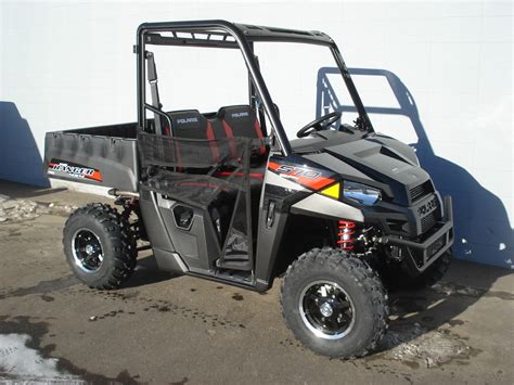 The Ranger series is made up of 18 UTV models, perfect for farmers, ranchers, hunters, homeowners, and even young riders. The Ranger Crew line can transport up to six passengers around a jobsite, to a cabin, or through the woods while hunting. Polaris' General series of side-by-sides offer increased performance, power, and utility.. 