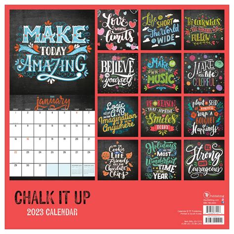 Full Download 2017 Chalk It Up Wall Calendar By Not A Book