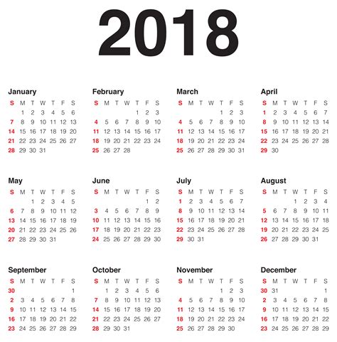2018 Calendar Pics