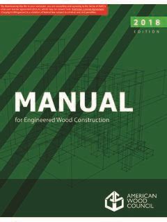 2018 Manual for Engineered Wood Construction - wintechmobiles.com