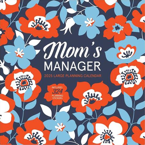 2018 Mom's Manager Large Grid Planning Wall Calendar