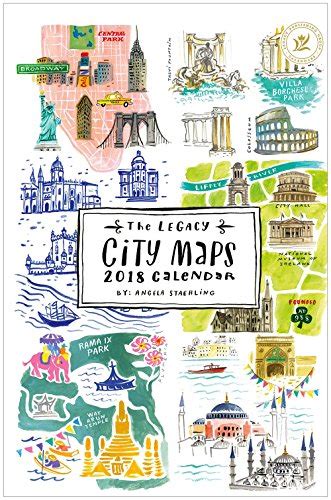 Read Online 2018 12 Month Wall Calendar City Maps 