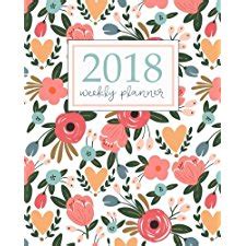Read Online 2018 Planner Weekly And Monthly Calendar Schedule Organizer And Journal Notebook With Inspirational Quotes And Navy Floral Lettering Cover By Not A Book