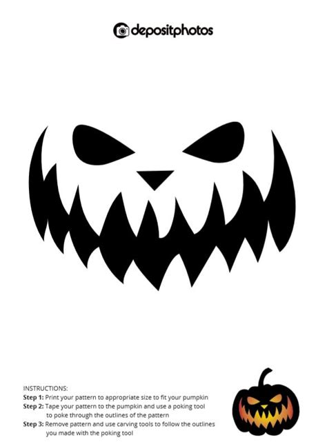 Download 2018 Pumpkin Stencils Fun And Scary Pumpkin Stencil Book By Pumpkin Stencil Crafts