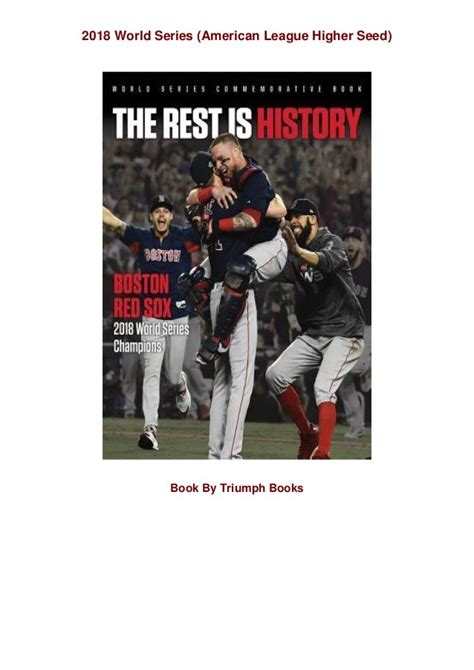 Download 2018 World Series American League Higher Seed By Triumph Books