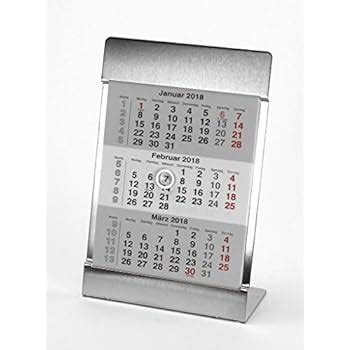 Read 2018 Black Red 3 Months To View Free Standing Desk Table Hanging Calendar 