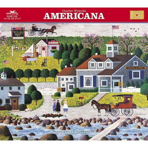 Full Download 2018 Charles Wysocki Americana Wall Calendar Amcal 
