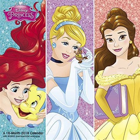 Read 2018 Disney Princess Wall Calendar Mead 
