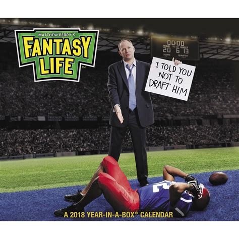 Read 2018 Fantasy Life Matthew Berry Calendar Year In A Box 
