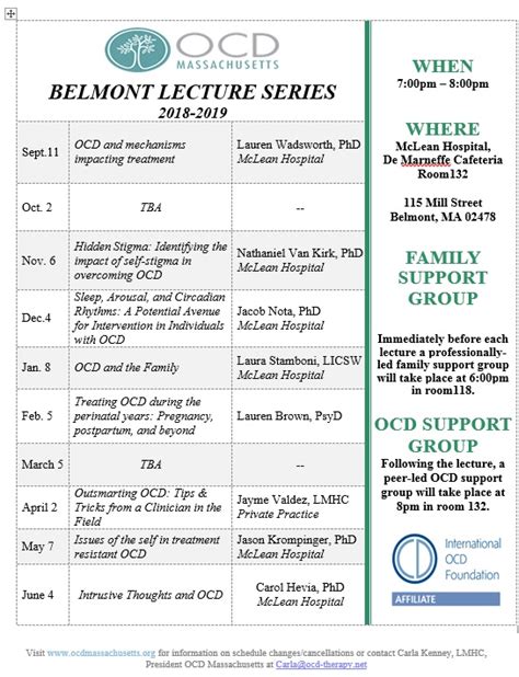 Read Online 2018 Lecture And Demonstration Series Schedule 