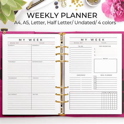Download 2018 Planner At A Glance Daily Weekly Monthly Calendar Schedule Diary Organizer Journal Notebook With Inspirational Quotes Medium Planners 
