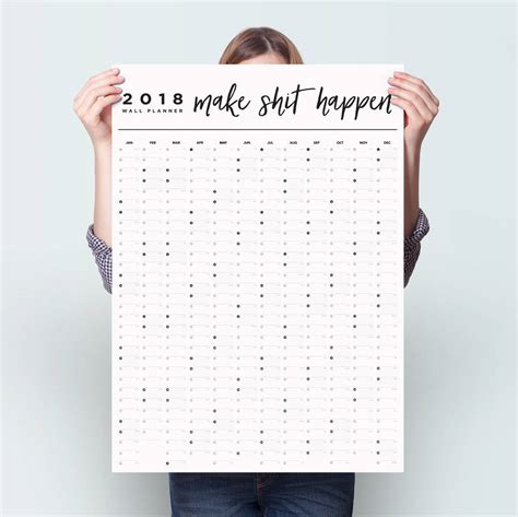 Full Download 2018 Pocket Planner Make Shit Happen 12 Month Planner 2018 Daily Weekly And Monthly Planner Agenda Organizer And Calendar For Productivity 