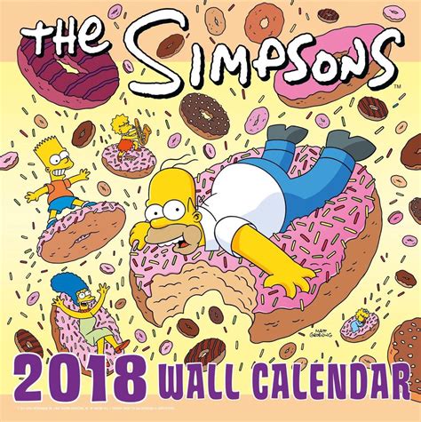 Full Download 2018 The Simpsons Wall Calendar Day Dream 
