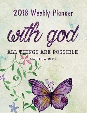 Full Download 2018 Weekly Planner Bible Verse Quote Weekly Daily Monthly Planner 2018 8 5 X 11 Calendar Schedule Organizer Bible Verse Quote Weekly Daily 2018 2019 Journal Series Volume 8 