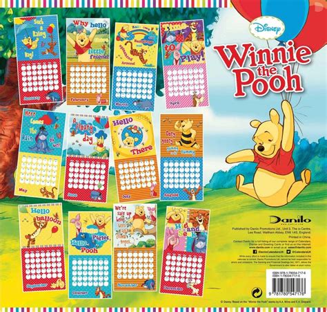 Full Download 2018 Winnie The Pooh Wall Calendar Day Dream 