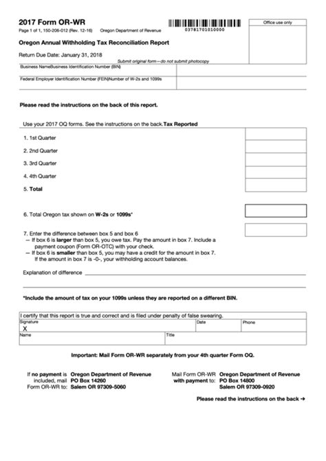 2019 Form Wr Oregon cptcode.se