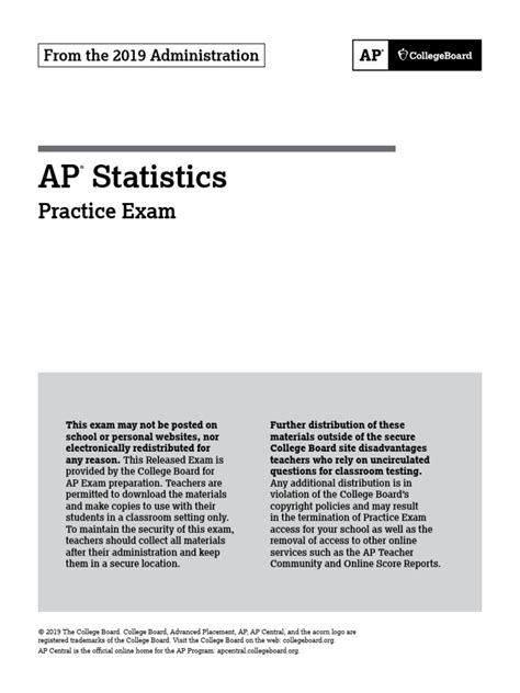 2019 Ap Statmcq