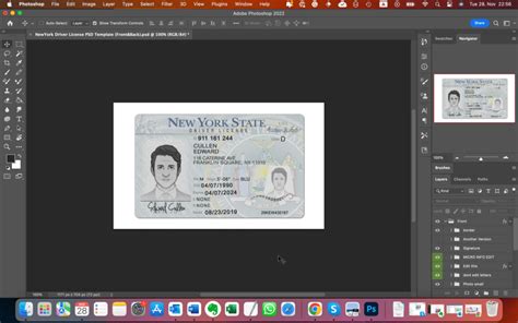 2019 driver license template.  This Photoshop template is a layer based ...