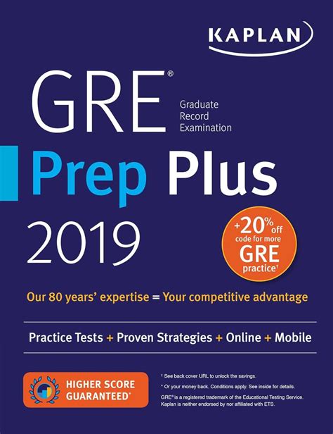 2019 Gre Prep Plus 2020 By Kaplan Test Prep Practice Tests Proven Strategies Online Video Mobile Kaplan Test Prep Kaplan Publishing