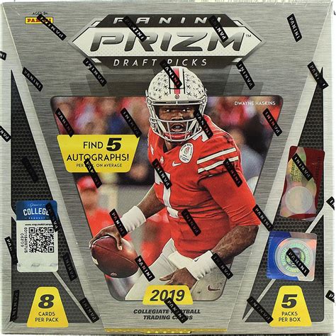 Continuing the triple-tiered setup, the 2017 Panini Select Football checklist features base Concourse (30 per box), Premier Level (10 per box) and Field Level (1:6 packs). Prizm parallels include Silver, Tri-Color, Blue, Maroon, Orange, Tie-Dye, Gold, Green and Black, while Premier adds Light Blue Die-Cut versions, among others.. 2019 prizm football checklist