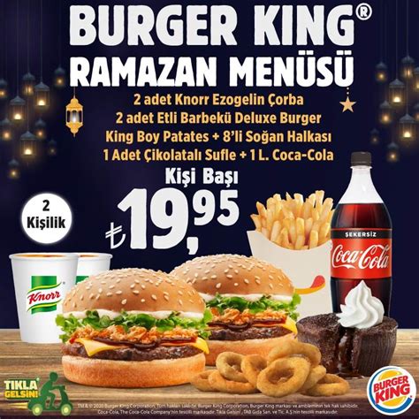 2020 burger king menü fiyatları