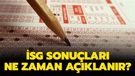 2020 isg sınav sonuçları