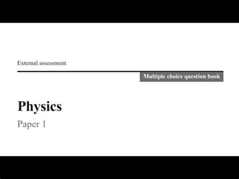 2020 physics external paper 1.  We provide a wide range of qualifications including ...
