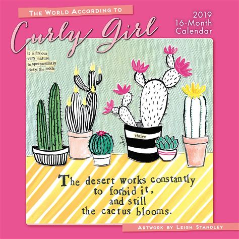 Full Download 2020 The World According To Curly Girl 16Month Wall Calendar By Sellers Publishing By Leigh Standley