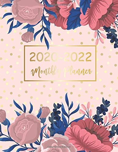 Download 20202022 Monthly Planner Elegant Flower Cover 20202022 Three Year Planer With Holidays Agenda Yearly Goals Monthly Calendar 36 Months Academic Schedule Organizer Logbook And Journal Notebook Personal Appointment Book By John Book Publishing